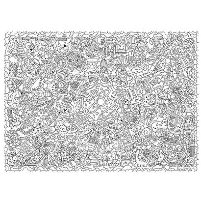 БОЛЬШАЯ СЕМЕЙНАЯ РАСКРАСКА. МИЛЫЕ КАРТИНКИ - фото 2