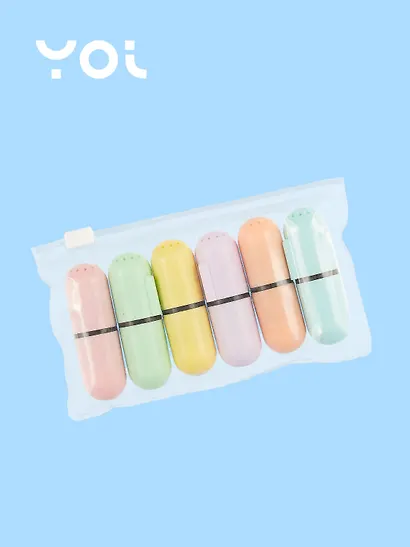 Текстовыделители Yoi, Pastel mini, 6 цветов - фото 2