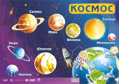 Учебные плакаты. Космос. (Формат А2) - фото 1