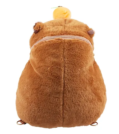 Рюкзачок-игрушка плюшевый Капибара с мандаринкой (35х27) (12-11711А-202406-11) Bookvalno - фото 8