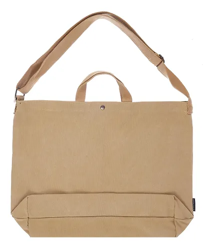 Сумка-шоппер с кнопкой Inside out (бежевая) (текстиль) (40х38) - фото 3