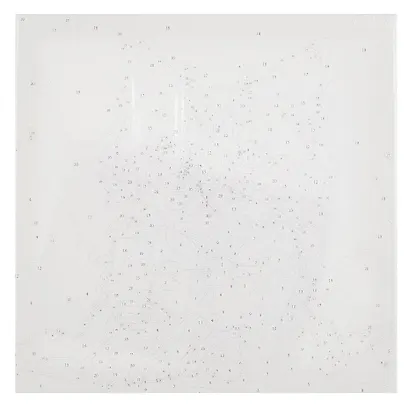 Холст с красками по номерам в коробке. "Малыши" Котёнок с бантом 30х30, 20 цветов - фото 2