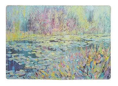 Ежедневник недат. А6+ 160л 126*174 "Наппа. Влад Кравчук. Пруд" + обложка на паспорт и ключница, мягк.переплет, блинтовое тиснение, офсет, ляссе, подар. упаковка - фото 11