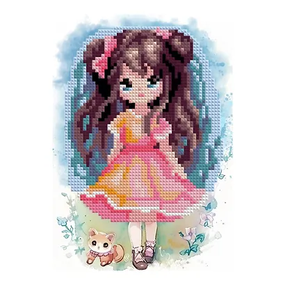 Алмазная мозаика 15*20 детская (неполное заполнение) "Прогулка" - фото 1