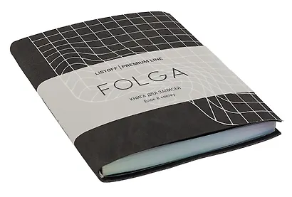 Записная книжка А6 80л кл. "FOLGA. 2" иск.кожа, тиснение серебр.фольгой, ляссе - фото 2