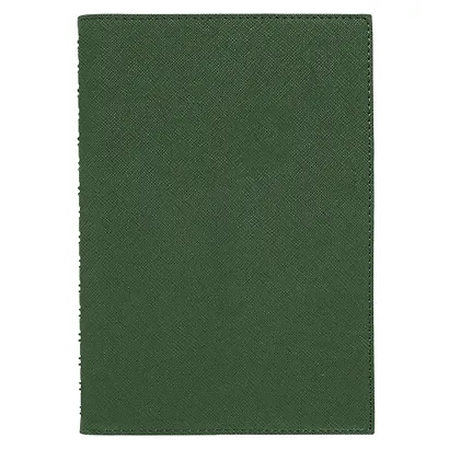 Ежедневник недат. А5 152л "Today. Зеленый" , интегр.переплет, иск.кожа, евроспираль, карман, петля д/ручки, тонир.блок, ляссе, инд.уп - фото 3