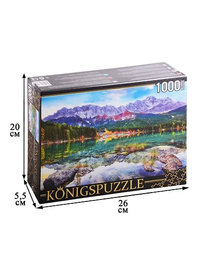Пазл Германия Озеро Айбзее 1000 элементов Konigspuzzle ГИK1000-0639 - фото 2