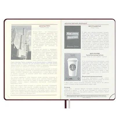 Ежедневник дат. 2026г. А5 176л "Тиволи глосс" бордовый, кожзам, тв.переплет, блинт.тиснение, офсет, справ.мат-лы, вырубка, закругл.углы, 2 ляссе, инд.уп - фото 12