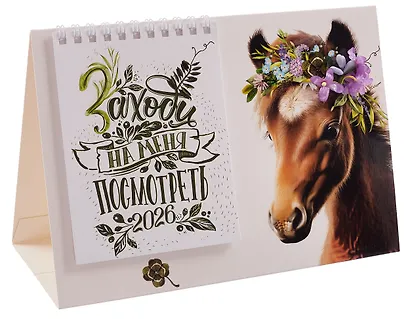 Календарь 2026г 216*147 "Заходи на меня посмотреть" настольный, домик - фото 2