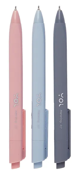 Ручка шариковая автоматическая синяя "Metering" , масляные чернила, 0,7 мм, в ассортименте, Yoi - фото 5