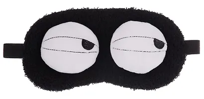 Маска для сна «Глазки», черная, плюш, Lafilaf - фото 3
