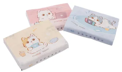 Салфетки бумажные Kawaii Котик, 40 штук, 19х12 мм - фото 3