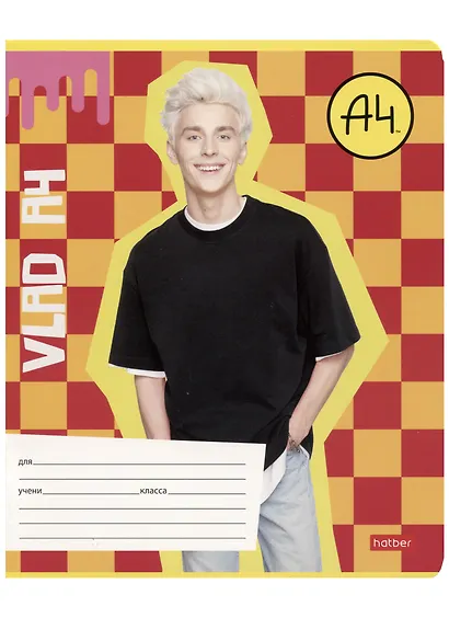 Тетрадь в клетку "Влад А4", 12 листов, в ассортименте - фото 4