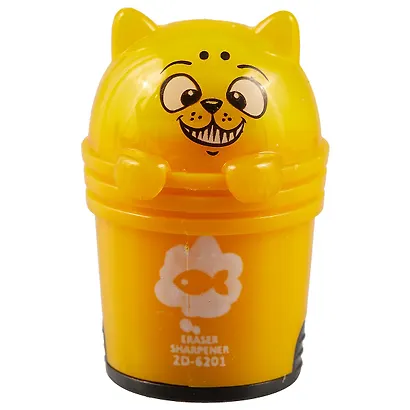 Точилка с ластиком «Кот в корзинке», 6 x 3.5 см - фото 4