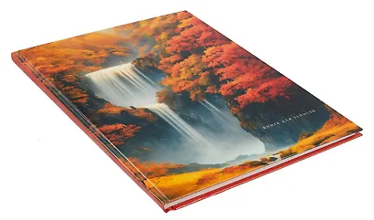 Книга для записей А4 100 листов в клетку, "Осенний водопад" - фото 2