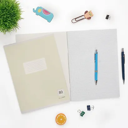 Тетрадь в клетку Listoff, "Классическая зеленая", А4, 80 листов - фото 3