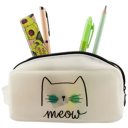 Сумочка на молнии Коты (20х10) (силикон) (ПВХ бокс) - фото 3