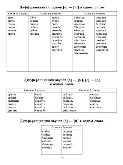 Звуки позднего онтогенеза. Автоматизация звуков с, з, ц, ж, ч, щ, л, р в словах, словосочетаниях, предложениях и двустишиях - фото 3
