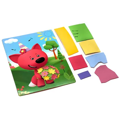 МиМиМишки. Аппликация EVA на картоне. Лисичка - фото 2