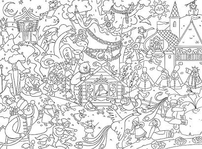 Сказки. Раскраска-плакат - фото 2