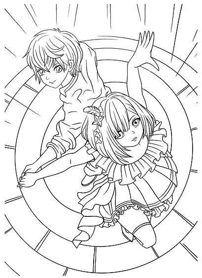 БОЛЬШАЯ АНИМЕ РАСКРАСКА - фото 2