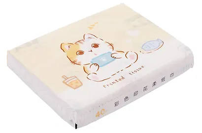 Салфетки бумажные Kawaii Котик, 40 штук, 19х12 мм - фото 9