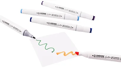 Маркеры для скетчинга 12 цветов "Emotion", двусторонние (пулевидный 1 мм/скошенный до 6 мм) - фото 5