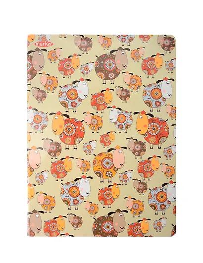 Тетрадь в клетку Marker, "Овцы", А4, 60 листов - фото 1