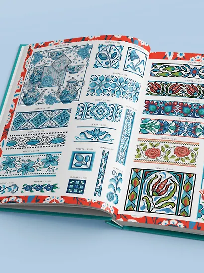 Вышивка крестиком, вдохновленная керамикой. Расписные изразцы - фото 11