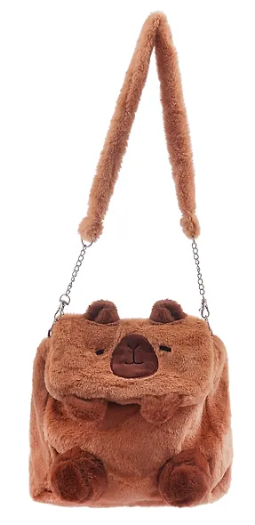 Рюкзачок-игрушка плюшевый Капибара (17х14) (12-00830-202406-1) Bookvalno - фото 2