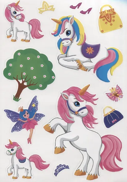 Сказочные принцессы. Книжка-картинка. Многоразовые наклейки. Раскраска - фото 2