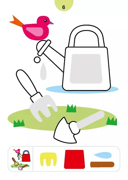 Наклей и раскрась. На ферме - фото 4