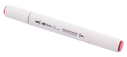 Маркер акриловый "Сонет" алый, двусторонний, перо кисть/пуля - фото 3