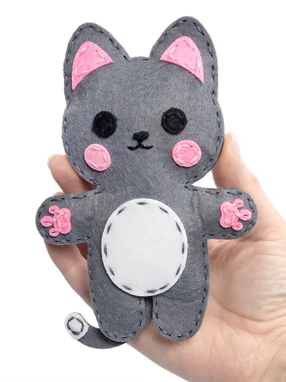 Набор для творчества. Мягкая игрушка из фетра "Котик" - фото 8