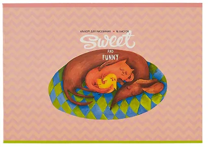 Альбом для рисования BG, "Веселые зверюшки", А4, 16 листов, в ассортименте - фото 4