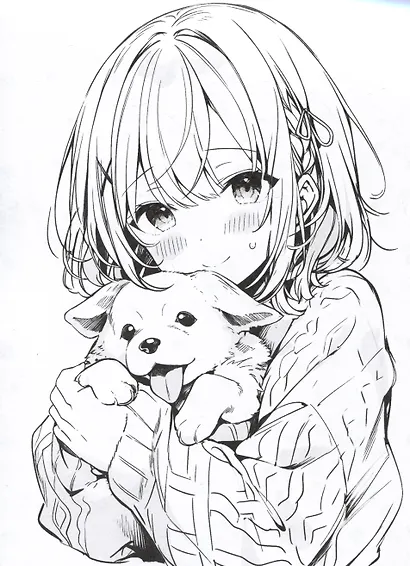 Любимые питомцы. Раскраска - фото 5