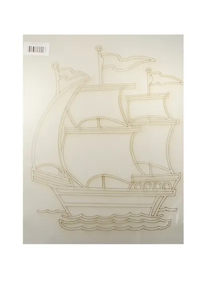 Трафарет Кораблик (А3) (051) (упаковка) - фото 1