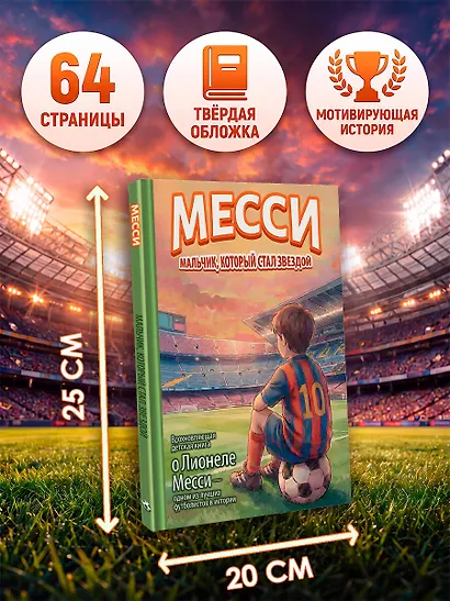 Месси: мальчик, который стал звездой. Вдохновляющая детская книга о Лионеле Месси — одном из лучших футболистов в истории - фото 7
