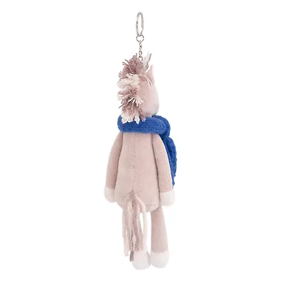 Мягкая игрушка Новый Год 2026 Коняшка Игогошка в синем шарфике (12 см) - фото 3