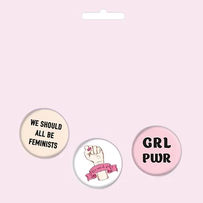 Набор значков. We should all be feminists - фото 2