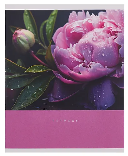 Тетрадь 48л кл. "Цветочный сад" мел.картон, ассорти - фото 2