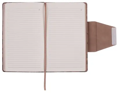 Ежедневник недат. А5 160л "Винченцо" бежевый, кожзам, тв.переплет, металл.шильд, блинт.тиснение, офсет, справ.мат-лы, закругл.углы, ляссе, инд.уп - фото 6