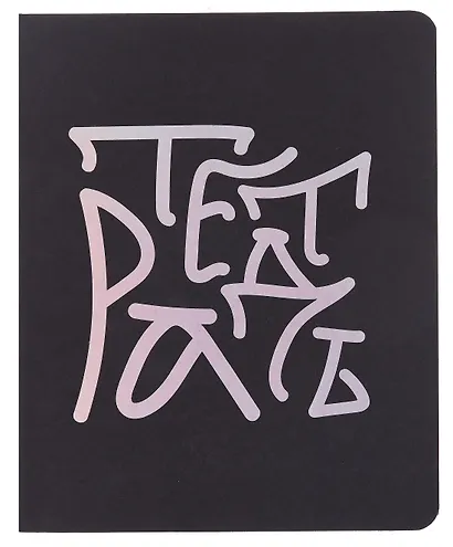 Тетрадь 48л кл. "TOTAL BLACK. Notebook" цветной диз.картон, тиснение фольгой, гологр.линза, ассорти - фото 1