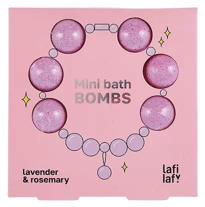 Набор мини-бомбочек для ванны Ожерелье (лаванда и розмарин) (6шт) (60г) (12-source-bath_1) (Lafilaf) - фото 3