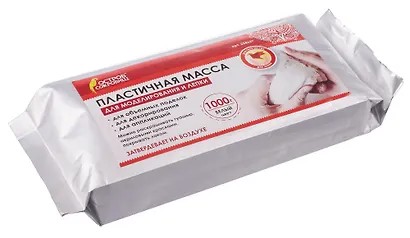 Паста для лепки 1000г белая самозатвердевающая - фото 2