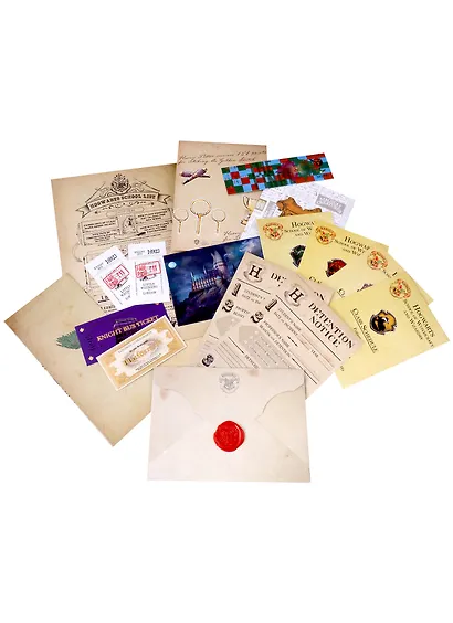 Подарочный набор Гарри Поттер Пригласительное письмо из Хогвартс (13 предметов) (Leet001) (коробка) - фото 4