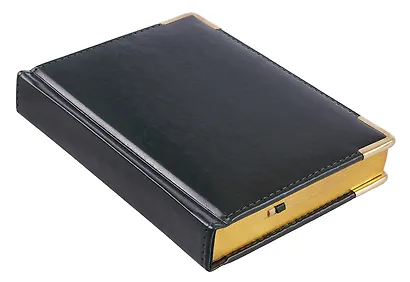 Ежедневник дат. 2026г. А6 176л "Status" темно-зеленый, 7Б, тв.переплет, иск.кожа, обл.поролон, мет.уголки, тонир.блок, цв.торец, ляссе, инд.уп - фото 2