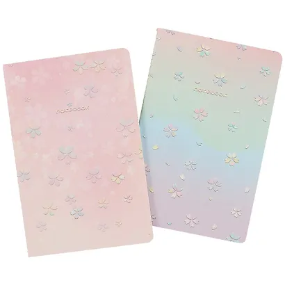 Тетрадь в линейку Kairui, Pink cherry flowers, 32 листа, в ассортименте - фото 4