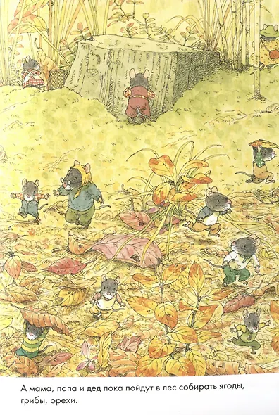 14 лесных мышей. Парад грибов - фото 3