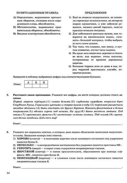 ОГЭ 2026. Русский язык. Типовые варианты экзаменационных заданий. 38 вариантов. Подробный разбор выполнения заданий одного варианта. Инструкция по выполнению экзаменационной работы. Критерии оценивания. Ответы и решения - фото 4